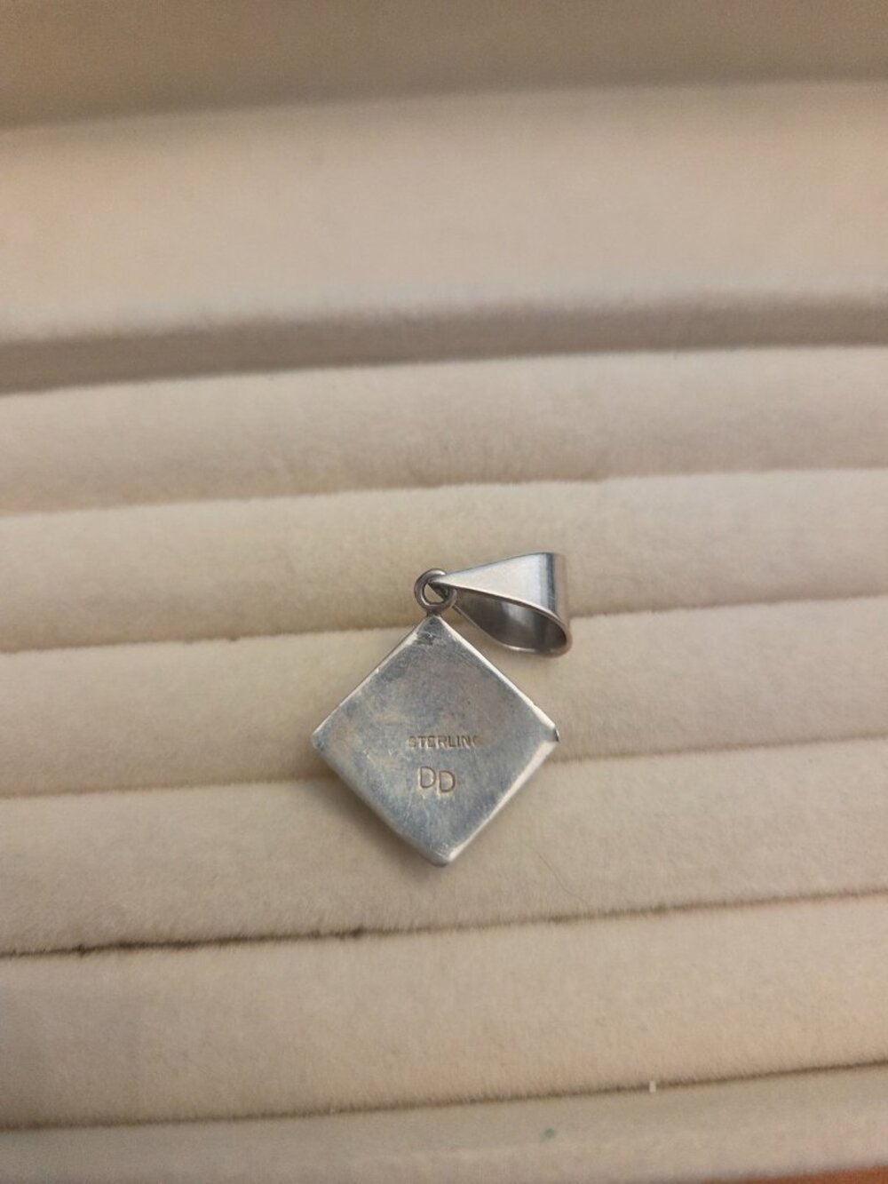 Native Silver Inlay Pendant - Picture 2 of 2